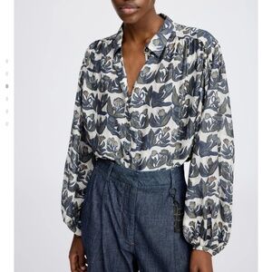 Munthe button up lynx top